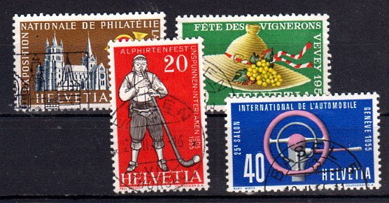 Briefmarke Schweiz 607-10 o
