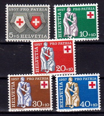 Briefmarke Schweiz 641-45 **