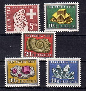 Briefmarke Schweiz 657-61 **