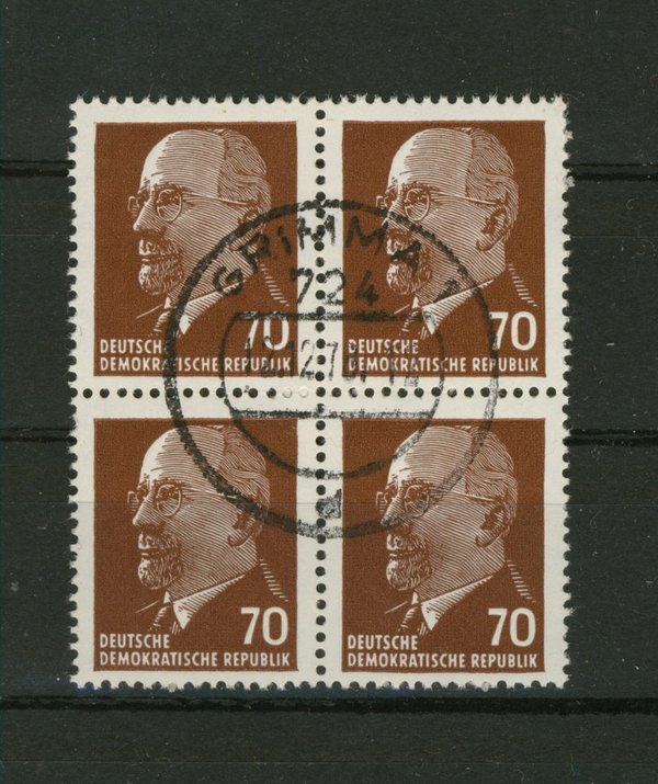 Briefmarke DDR 938 z gestempelt Viererblock