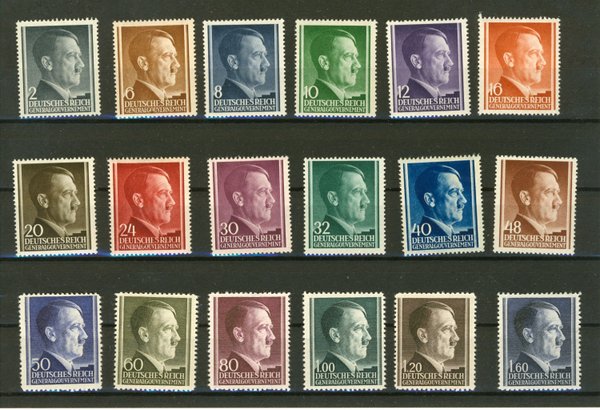Briefmarke Generalgouvernement 71/88 **