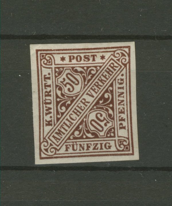 Briefmarke Württemberg 213 PU *