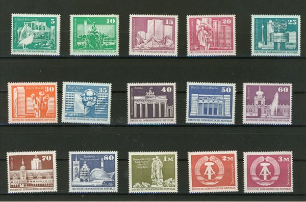 Briefmarke DDR 1820/21, 1842/43, 18553/54, 1879/82, 1899/00, 1919/20, 1967 alles **
