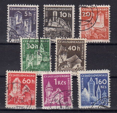 Briefmarke Tschechoslowakei 1185-92 o