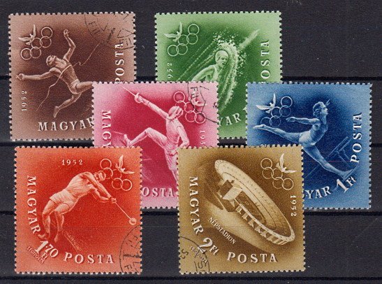 Briefmarke Ungarn 1247-52 o