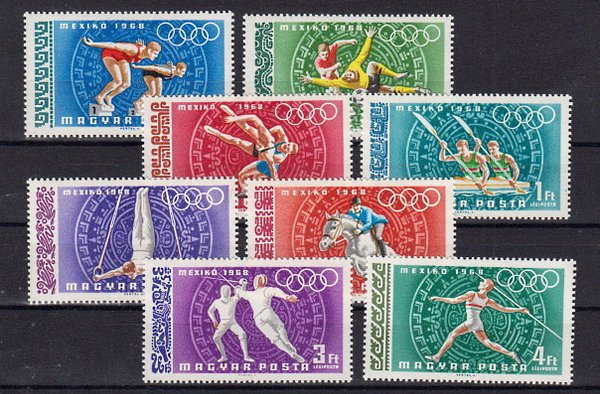 Briefmarke Ungarn 2434-41 **
