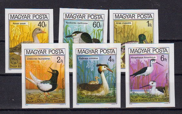 Briefmarke Ungarn 3451-56 B **