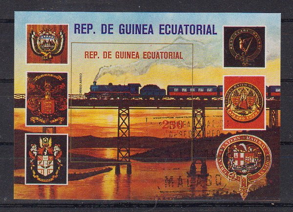 Briefmarke Äquatorial Guinea Block 307 o