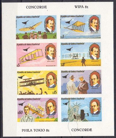 Briefmarke Äquatorial Guinea Block D 311 ** geschnitten