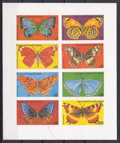 Briefmarke Äquatorial Guinea N1600-U1600 ** geschnitten
