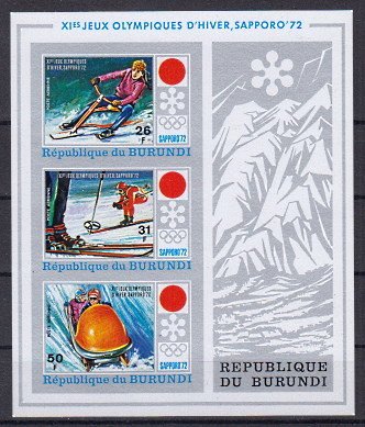 Briefmarke Burundi Block 59 B **