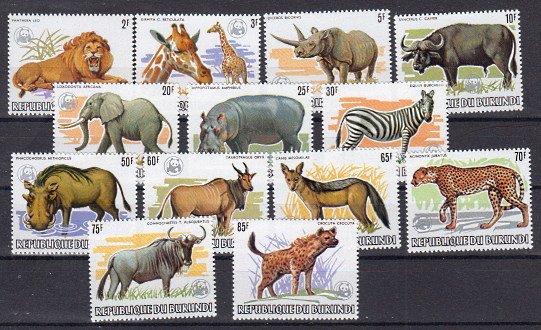 Briefmarke Burundi 1596-608 **