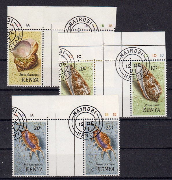Briefmarke Kenia 48-50 o Paare