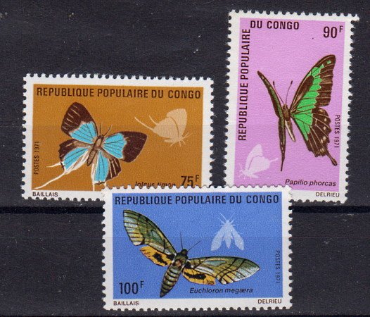 Briefmarke Kongo (Brazzaville) 325-27 **