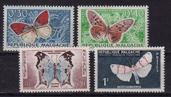 Briefmarke Madagaskar 445-48 **
