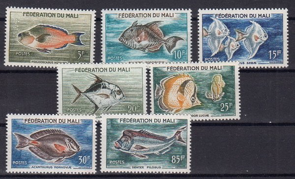 Briefmarke Mali 6-12 **
