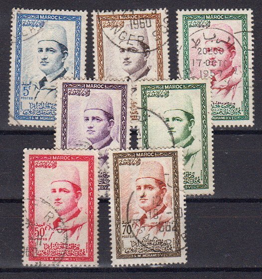 Briefmarke Marokko 408-13 o