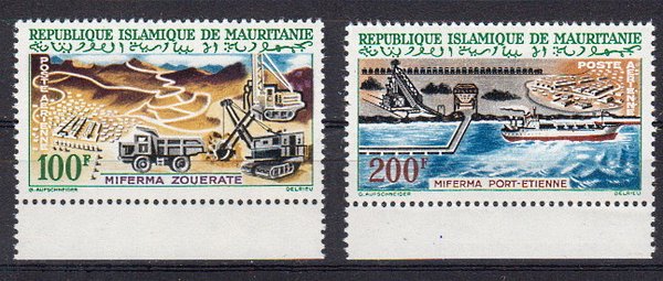 Briefmarke Mauretanien 202-03 **