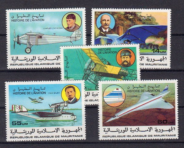 Briefmarke Mauretanien 576-80 **