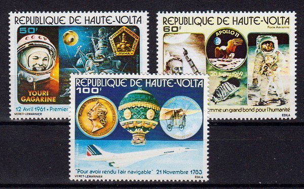 Briefmarke Obervolta 723-25 **