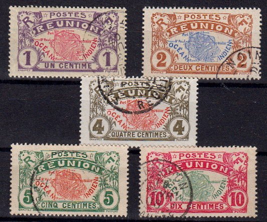 Briefmarke Reunion 56-60 o