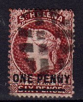Briefmarke Sankt Helena 5 C o