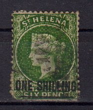 Briefmarke Sankt Helena 20 o beschädigt!