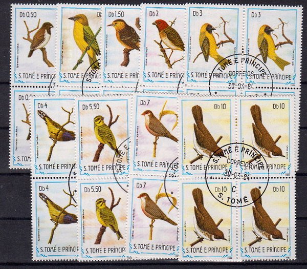 Briefmarke Sankt Thomas & Prinzeninseln 879-87 o 4er Blöcke