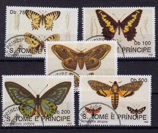 Briefmarke Sankt Thomas & Prinzeninseln 1385-89 o