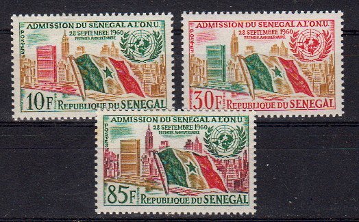 Briefmarke Senegal 250-52 **