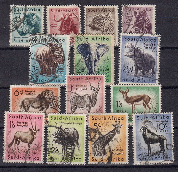 Briefmarke Südafrika 239-52 o