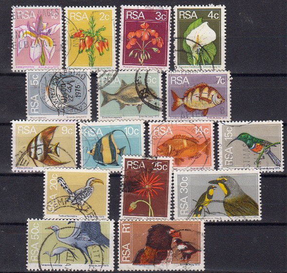 Briefmarken Südafrika 447-62 o