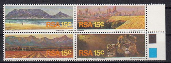 Briefmarke Südafrika 484-87 **