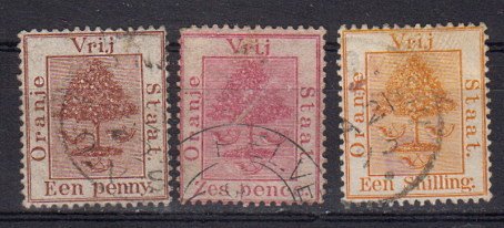 Briefmarke Oranjefreistaat 1-3 o
