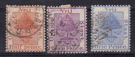 Briefmarke Oranjefreistaat 10-12 o