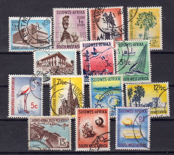 Briefmarke Südwestafrika 296-308 + 10 o