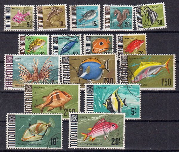 Briefmarke Tansania 19-34 o