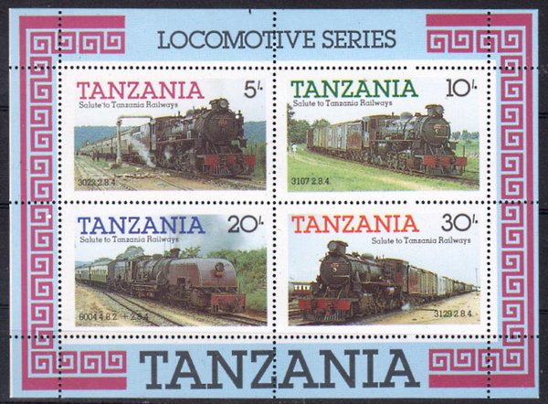 Briefmarke Tansania Block 44 **