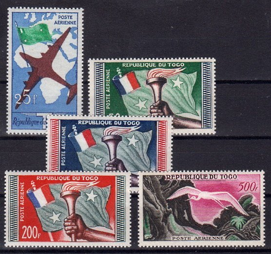 Briefmarke Togo 261-65 *