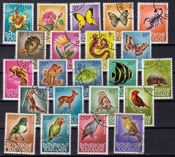 Briefmarke Togo 385-406 o