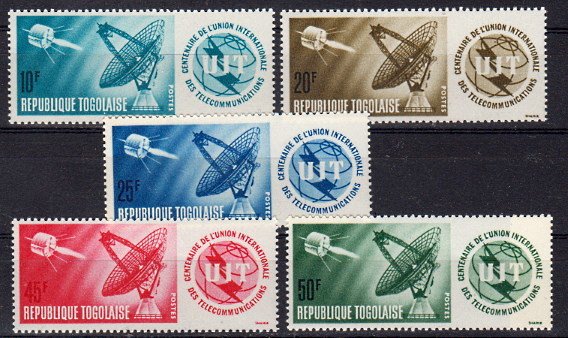 Briefmarke Togo 457-61 **