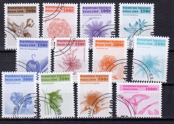 Briefmarke Togo 2830-41 o