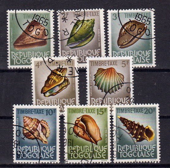Briefmarke Togo Porto 62-69 o