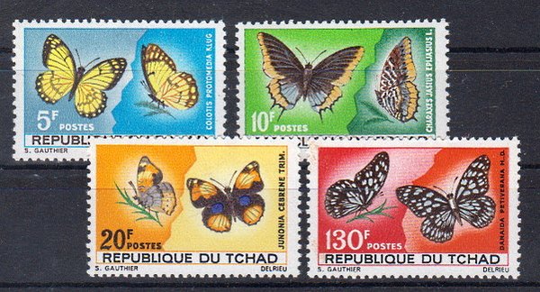 Briefmarke Tschad 174-77 **