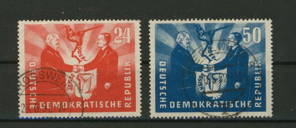 Briefmarke DDR 284/85 gestempelt