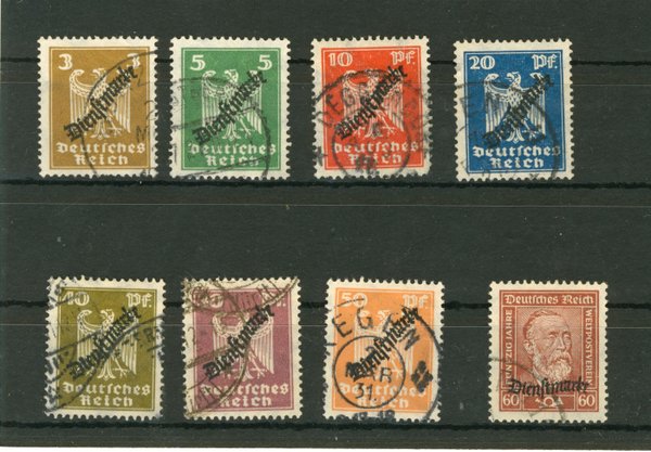Briefmarke Deutsches Reich Dienstmarke 105/12 gestempelt