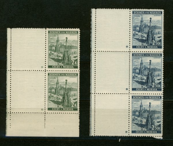 Briefmarke Böhmen und Mähren 31/32 LW **