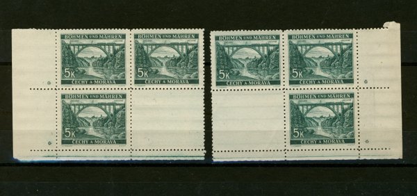 Briefmarke Böhmen und Mähren 57 ZD **