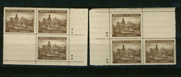 Briefmarke Böhmen und Mähren 61 ZD **