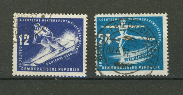 Briefmarke DDR 246/47 gestempelt
